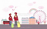 卡通情侣