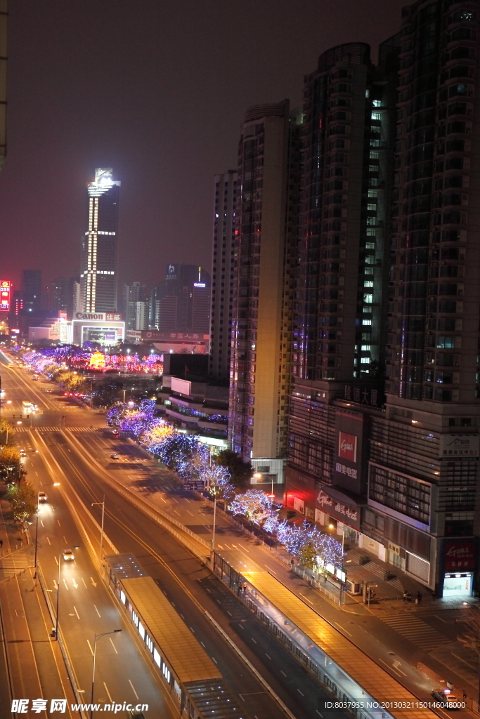 广州天河区夜景