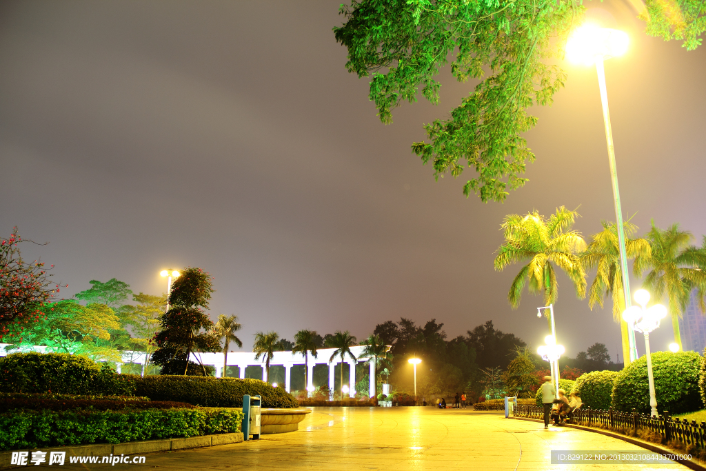 公园夜景