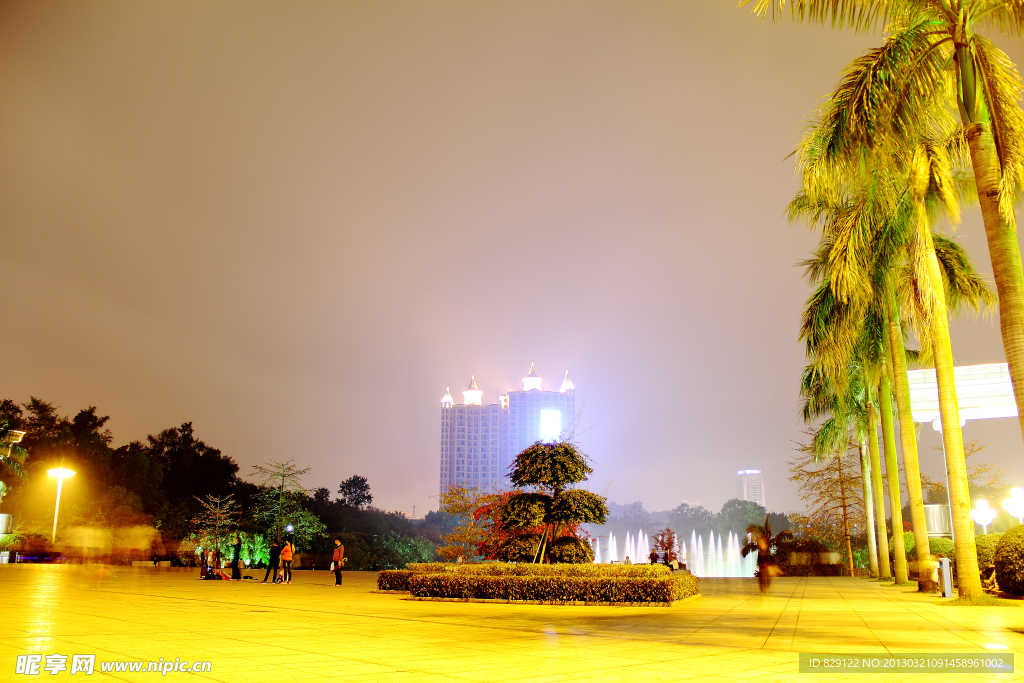 公园夜景