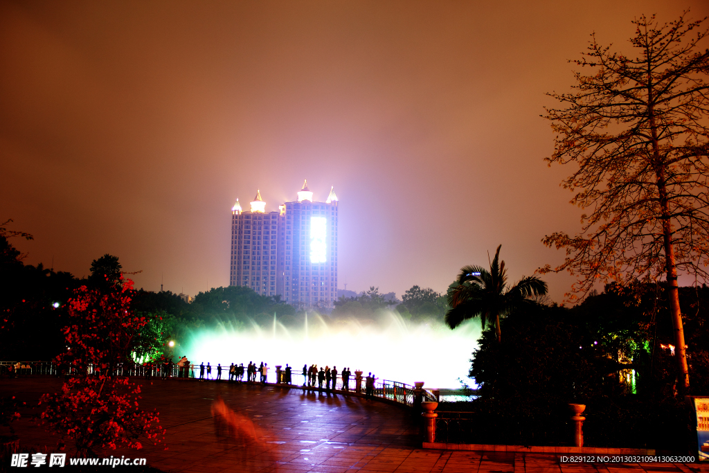 公园夜景