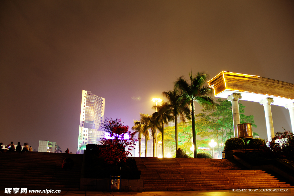 公园夜景
