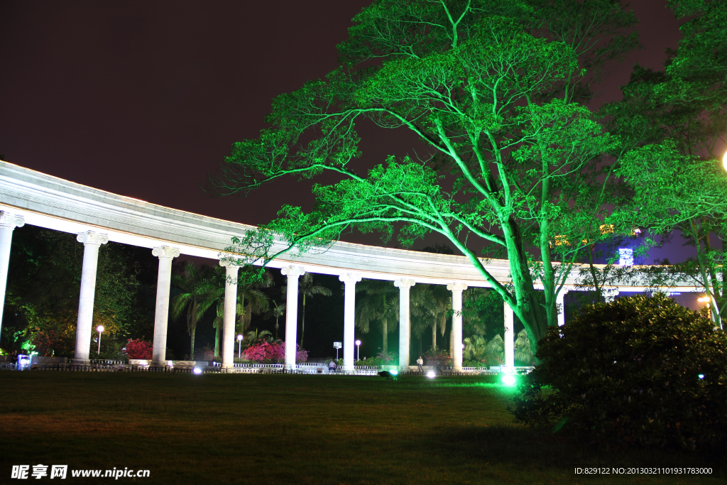 公园夜景