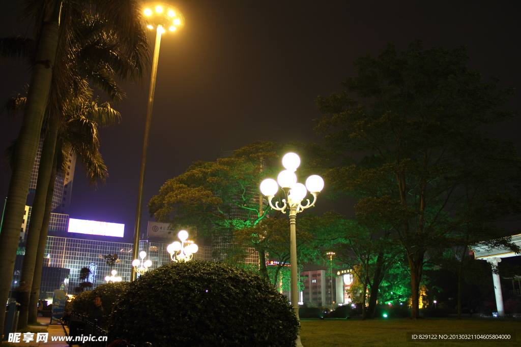 公园夜景