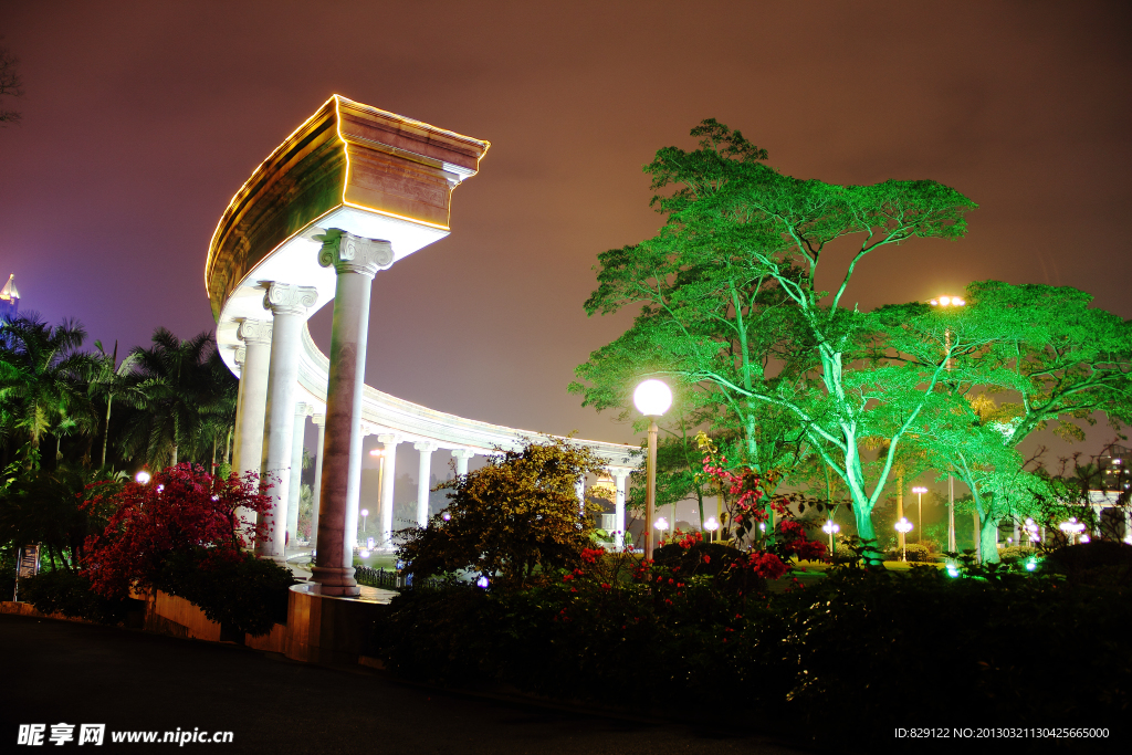 公园夜景