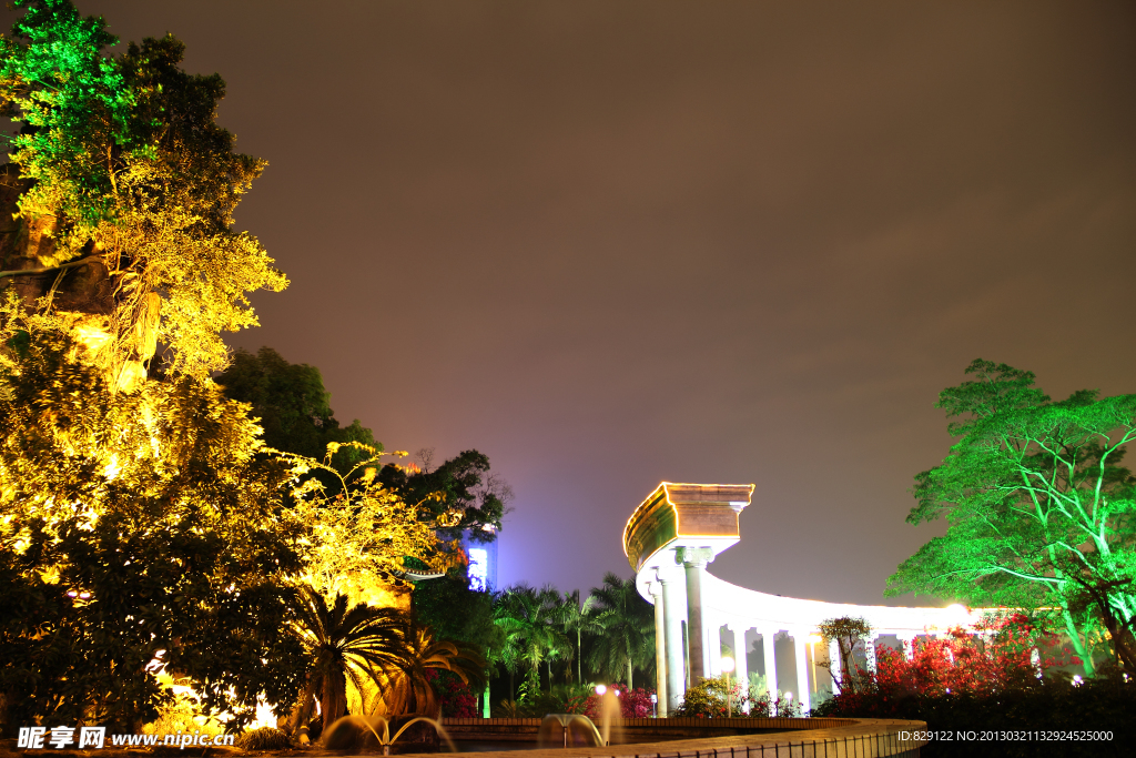 公园夜景
