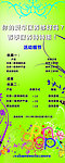 绿色背景易拉宝