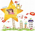 思念 卡通屋子