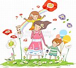 手绘少女 手绘女孩
