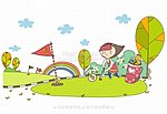 打高尔夫球