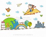 卡通地球