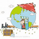 卡通地球