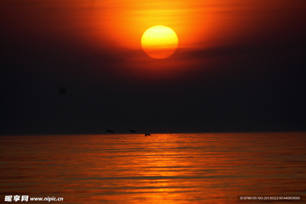 海上日出