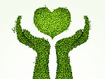 爱心绿色环保标志