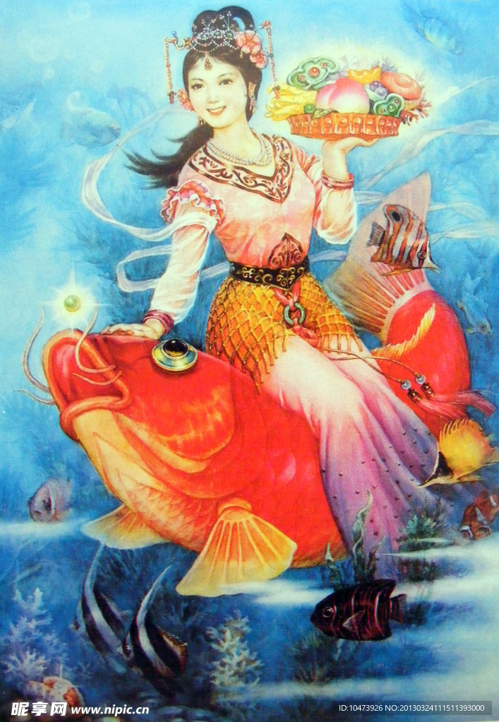 年画摄影图片