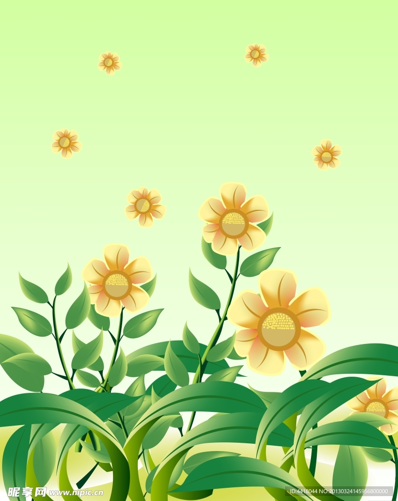 花朵移门