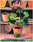 鲜花油画