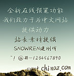 字体