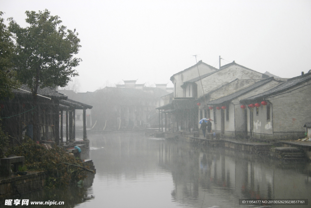 雪中东浦古镇