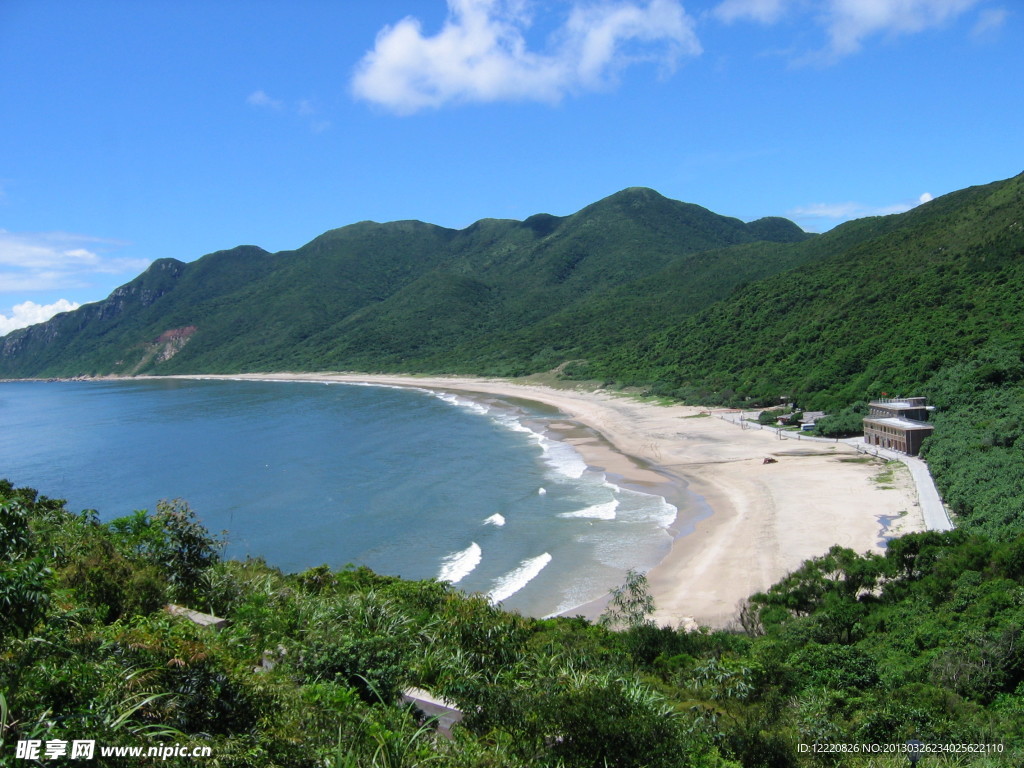 荷包岛海滩远景