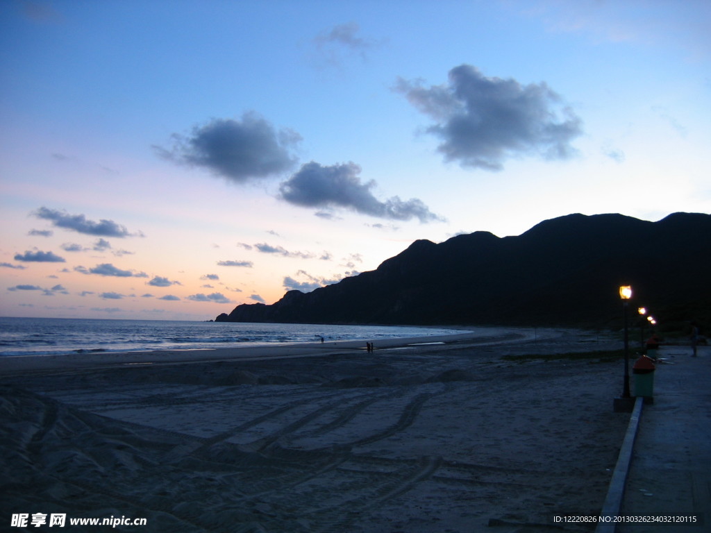 荷包岛海滩夜色