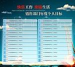销售部目标展板