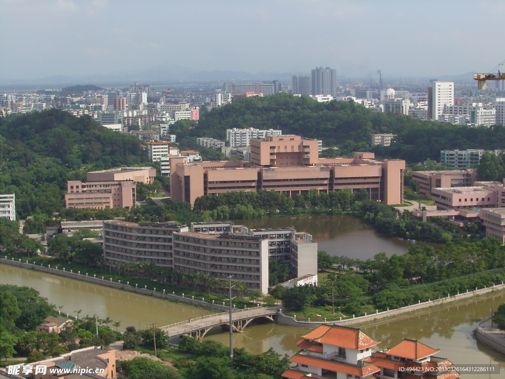 江门五邑大学南校全景