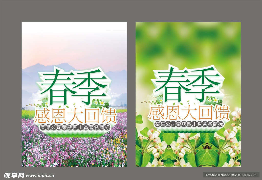 春季吊旗