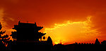 建筑 晚霞