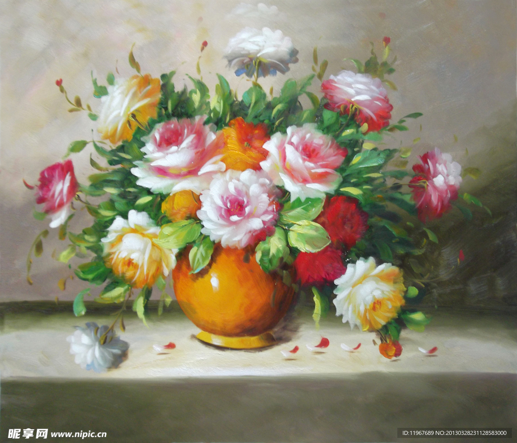 油画花卉