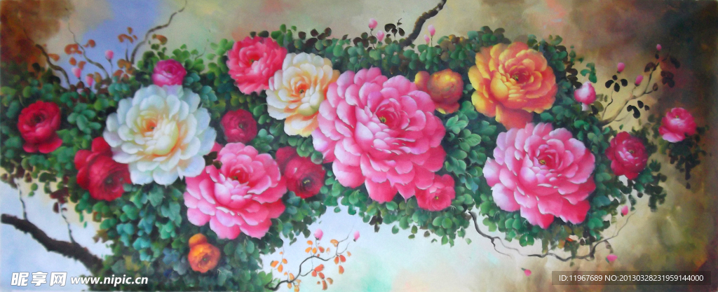 油画花卉