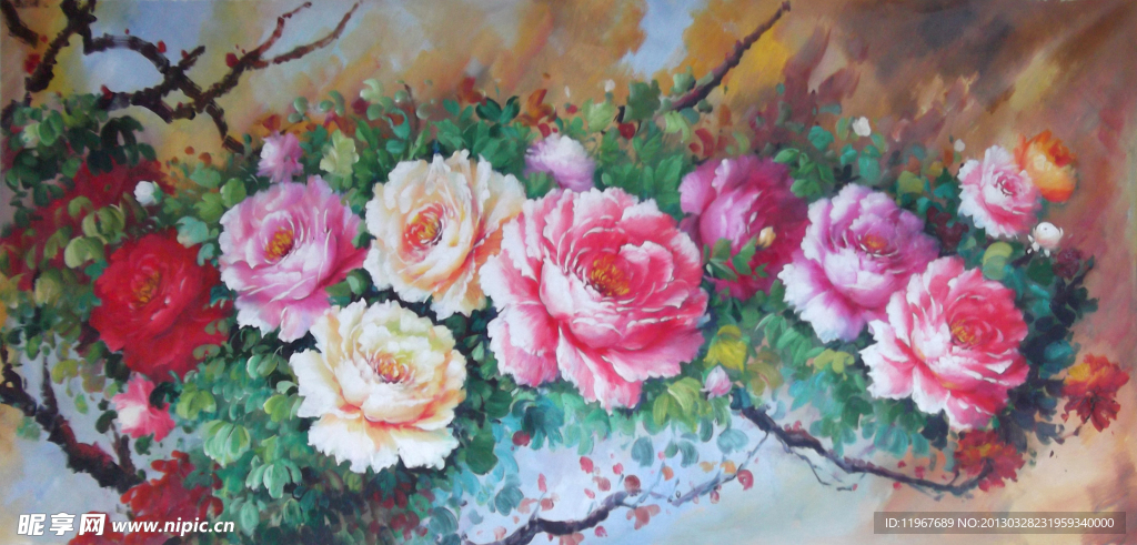 油画花卉