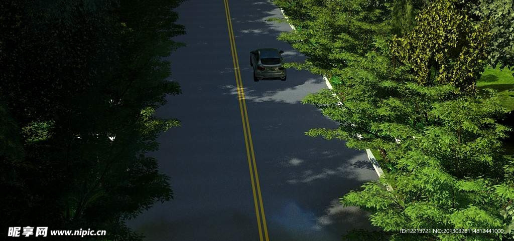 行车道镜头动画