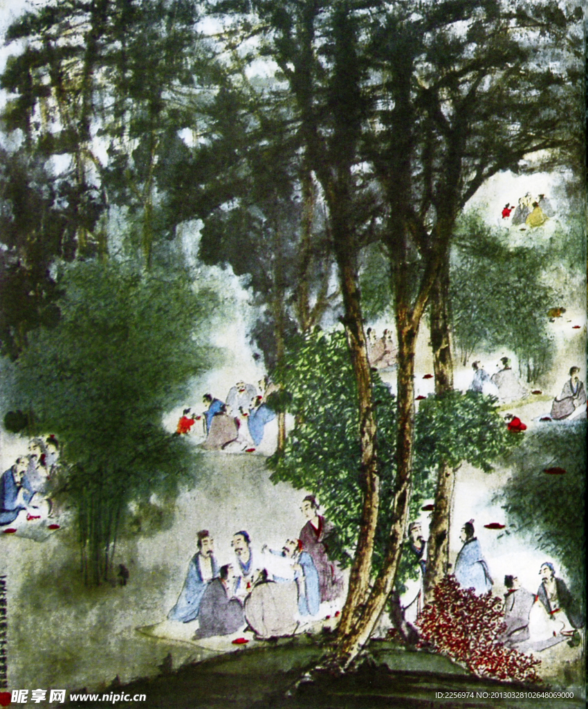 彩墨画