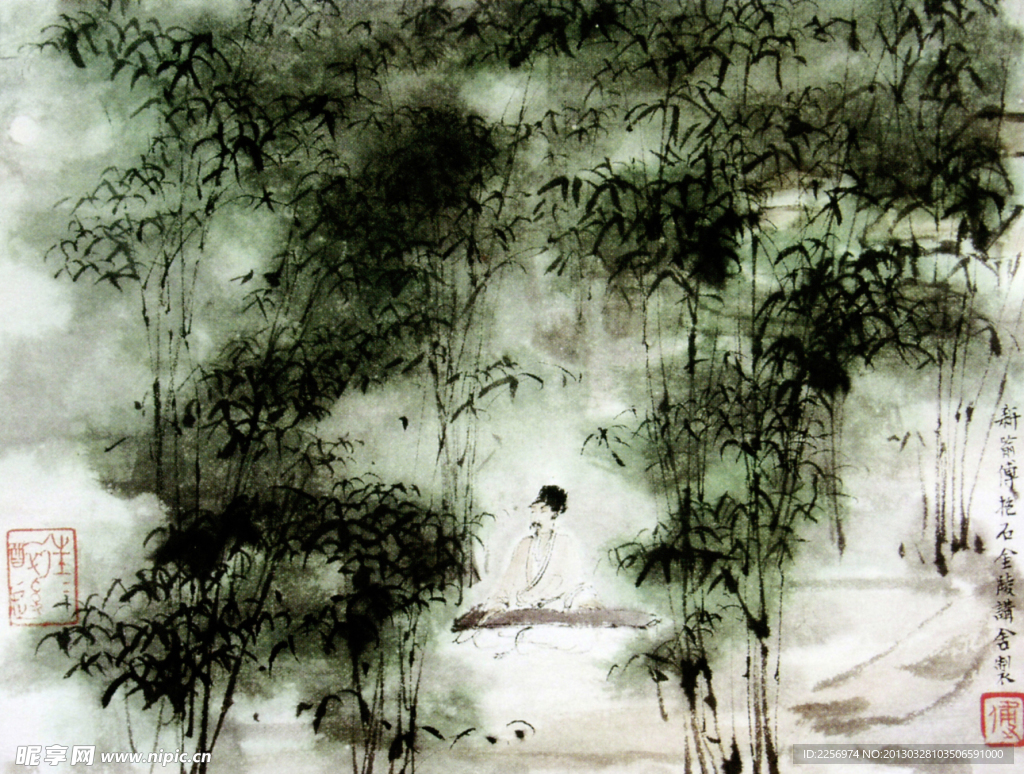 彩墨画