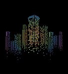 城市建筑夜景