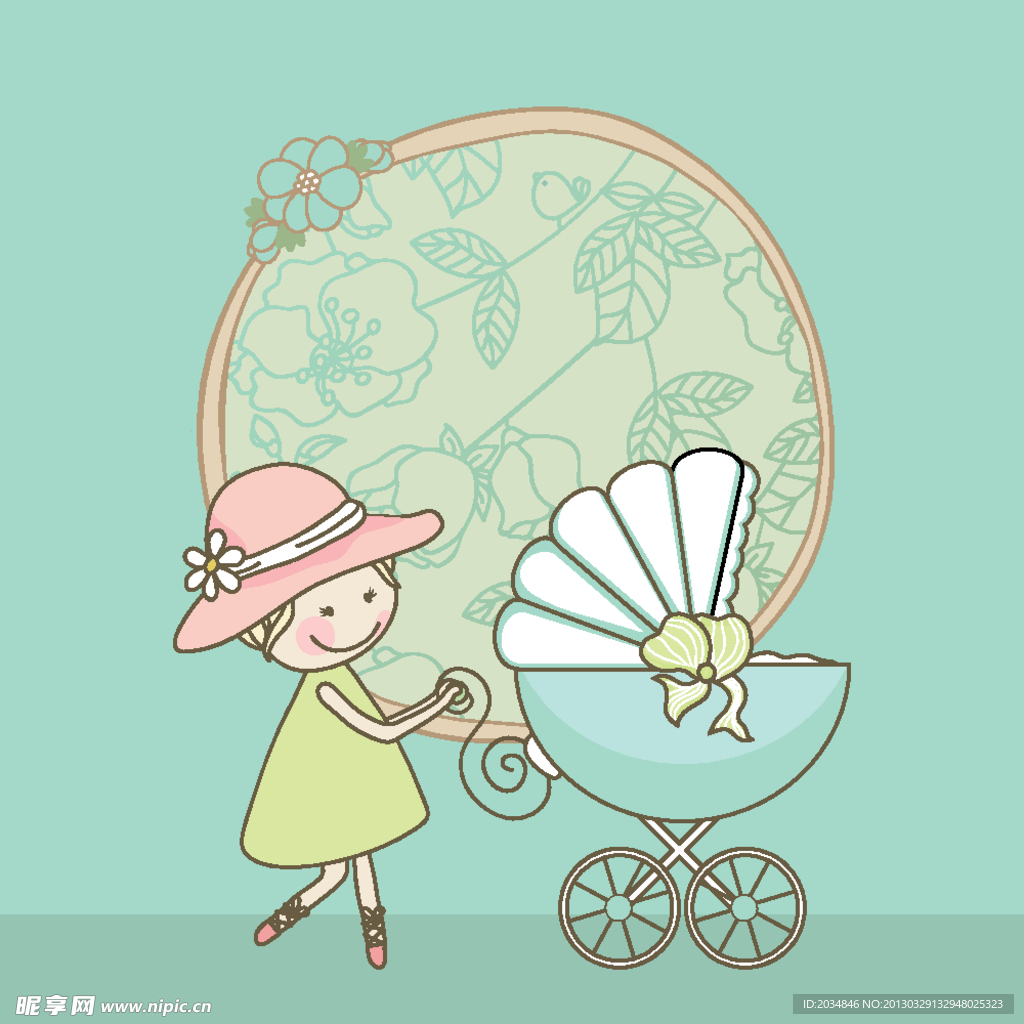 卡通婴儿
