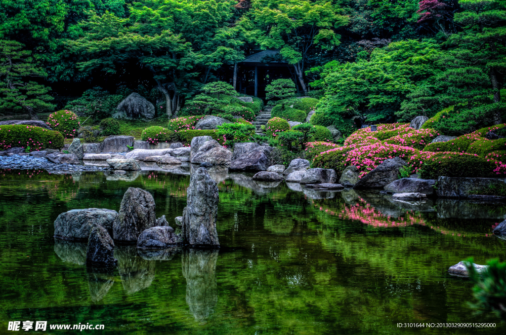 日本园林景色
