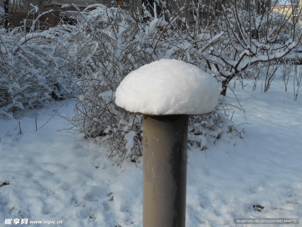 园林建筑 雪景