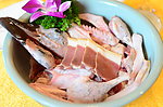 火腿蒸野鸭