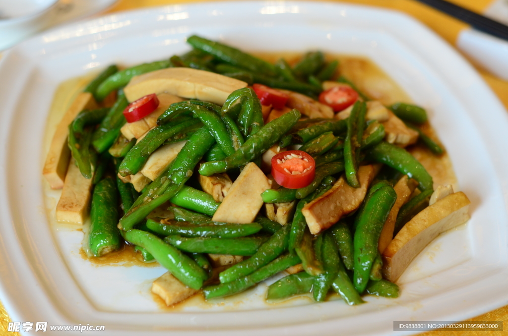 尖椒炒豆腐干