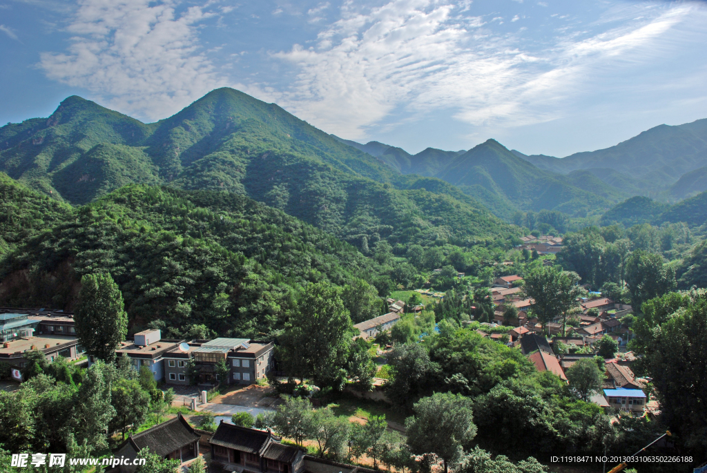 八达岭水关长城下风景