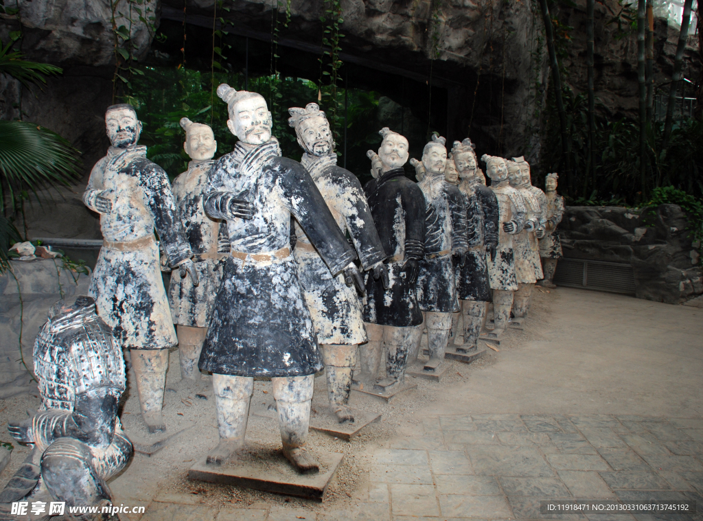 北京植物园兵马俑
