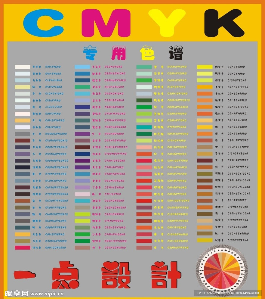 CMYK色谱