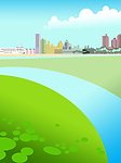 城市河水