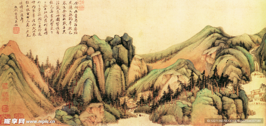 山国画