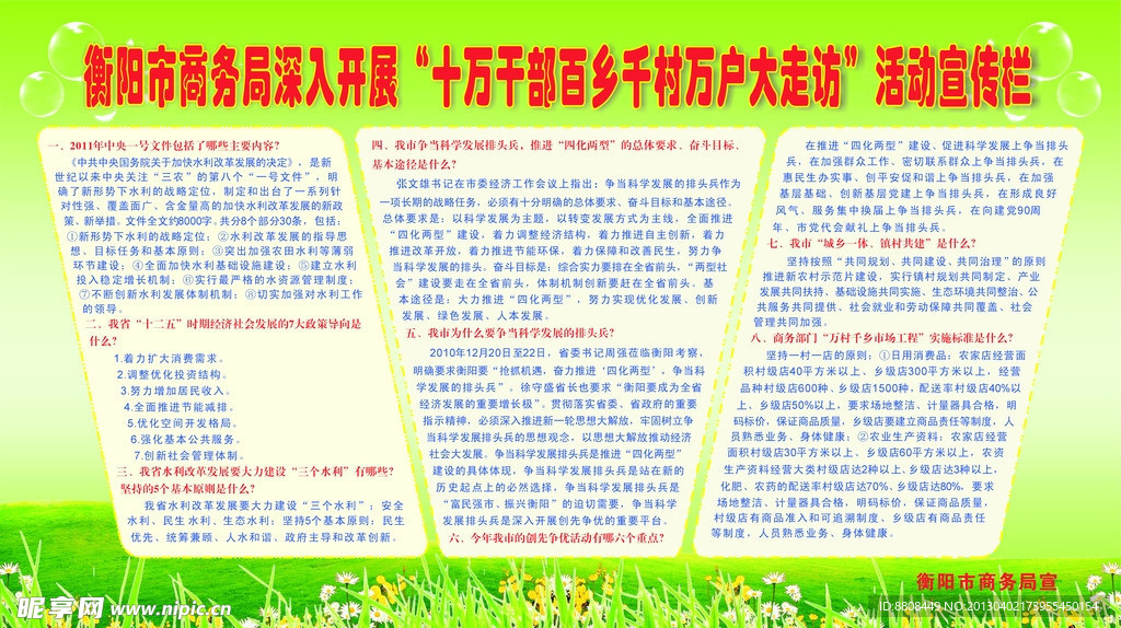 商务局宣传栏