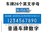 车牌号码数字字母大全