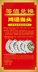 鸿运当头等值兑换易拉宝