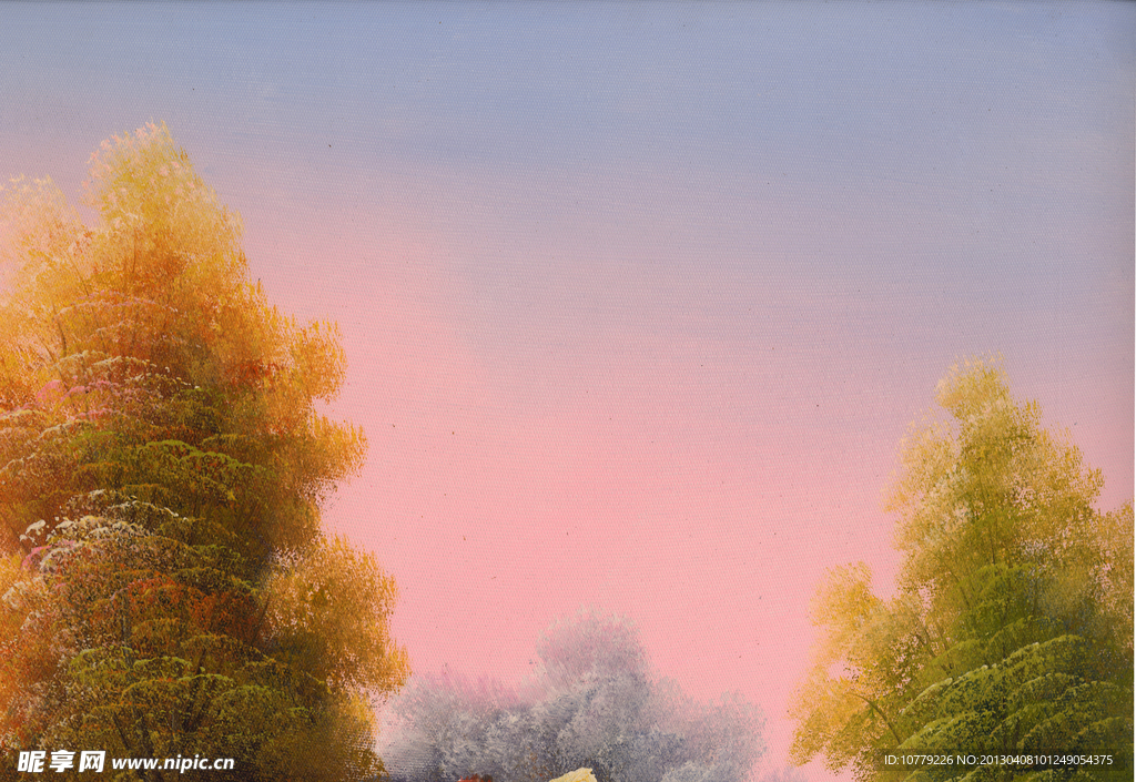 天空 云彩 油画